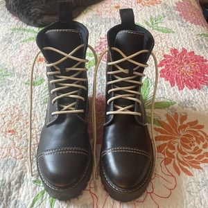 UO doc marten style combat boot